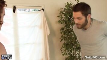 Long haired gay suck a large cock