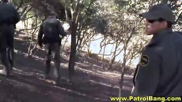 Hot Latina Takes Part In Outdoor Threesome