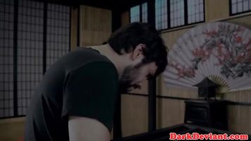 Dominated asian deepthroats then plowed rough