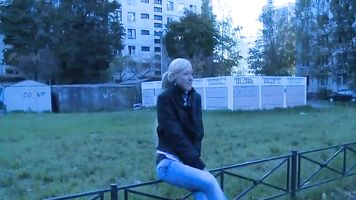 Skinny floozy desires rough sex