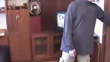 Violent and brutal porn with forced blowjob and hard anal sex makes the girl scream.