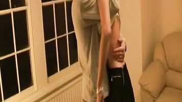 The blowjob was just a start to the violent sex in the brutal porn.