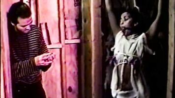 Blowjob with a girl in a forced family porn video expressing her fears and horror.