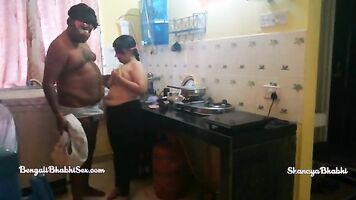 MILF gets forced into a rough brutal porn in a homemade video.