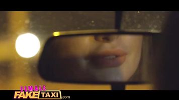 Female Fake Taxi Bored busty driver swaps fare for hot taxi fuck