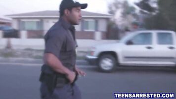 Spoiled teen fucked rough by cop for traffic v.