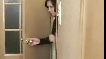 Girl in a brutal porn movie with violent brutal fucking.