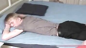 Hot milf violently forced and penetrated in a rape sex porn movie.