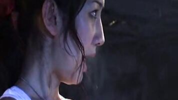 Drunk girl taken by strangers and forced to have a rough sex in a forcible porn movie.