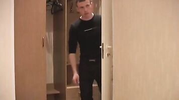 Violent sex in a forced threesome rape porn with anal and blowjob.