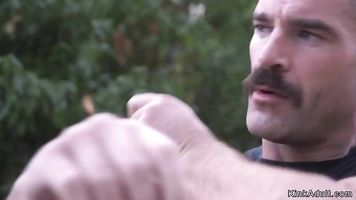 Biker ties and fucks huge tits Milf