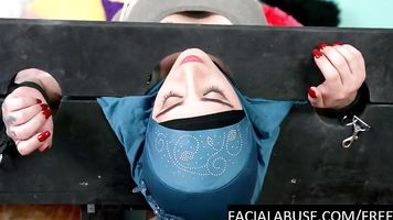 Muslim infidel punished and face fucked