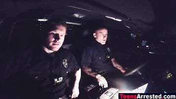 Police chief's teen daughter fucked rough by cop for vandalism