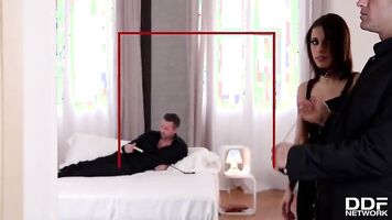 Two gentlemen spank, fist and double penetrate BDSM slut Nikita Bellucci
