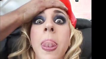 Ass juice j. destroyed by 3 huge dicks