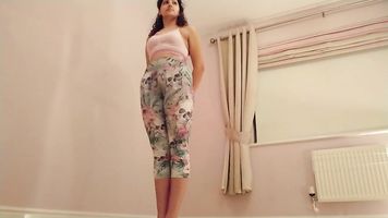 Teen tricked into getting naked for personal trainer and sucking his cock POV Indian