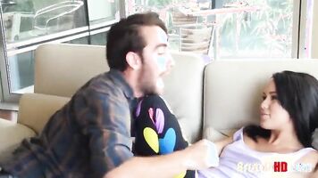 Annoying stepsis gets SUPER FUCKED