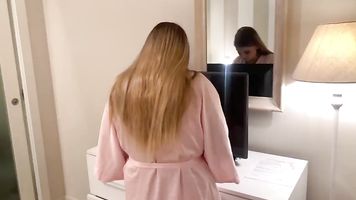 Horny son his angry mom to fuck