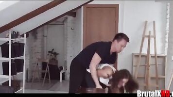 She destroyed His Painting, He Destroyed Her Asshole